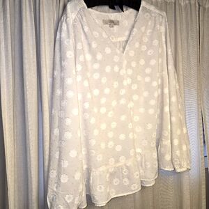 Loft long sleeve blouse xl